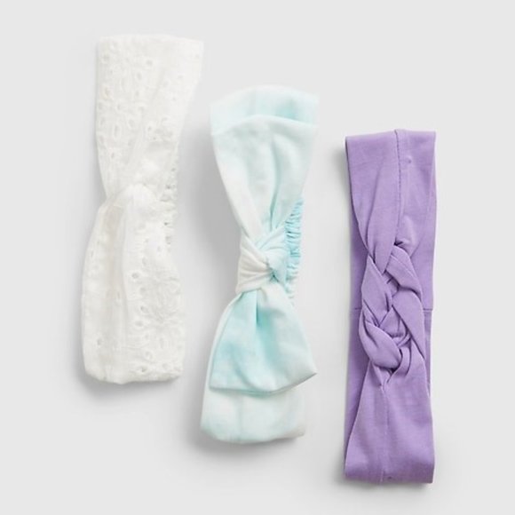 GAP Baby 100% Organic Cotton Headband (3-Pack) NWT - Picture 1 of 1